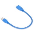 thumbnail image 2 of USB 3.0 Extension Cable, USB 3.0 Data Line Practical  For Hard Disk Box For Printer Equipment 0.3M, 2 of 8