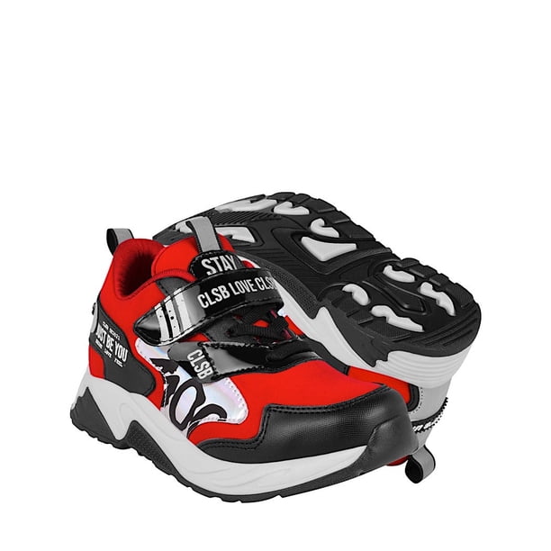 TENIS CASUALES NIÑO WHAT´S UP 324847 SUEDE ROJO What's Up 324847