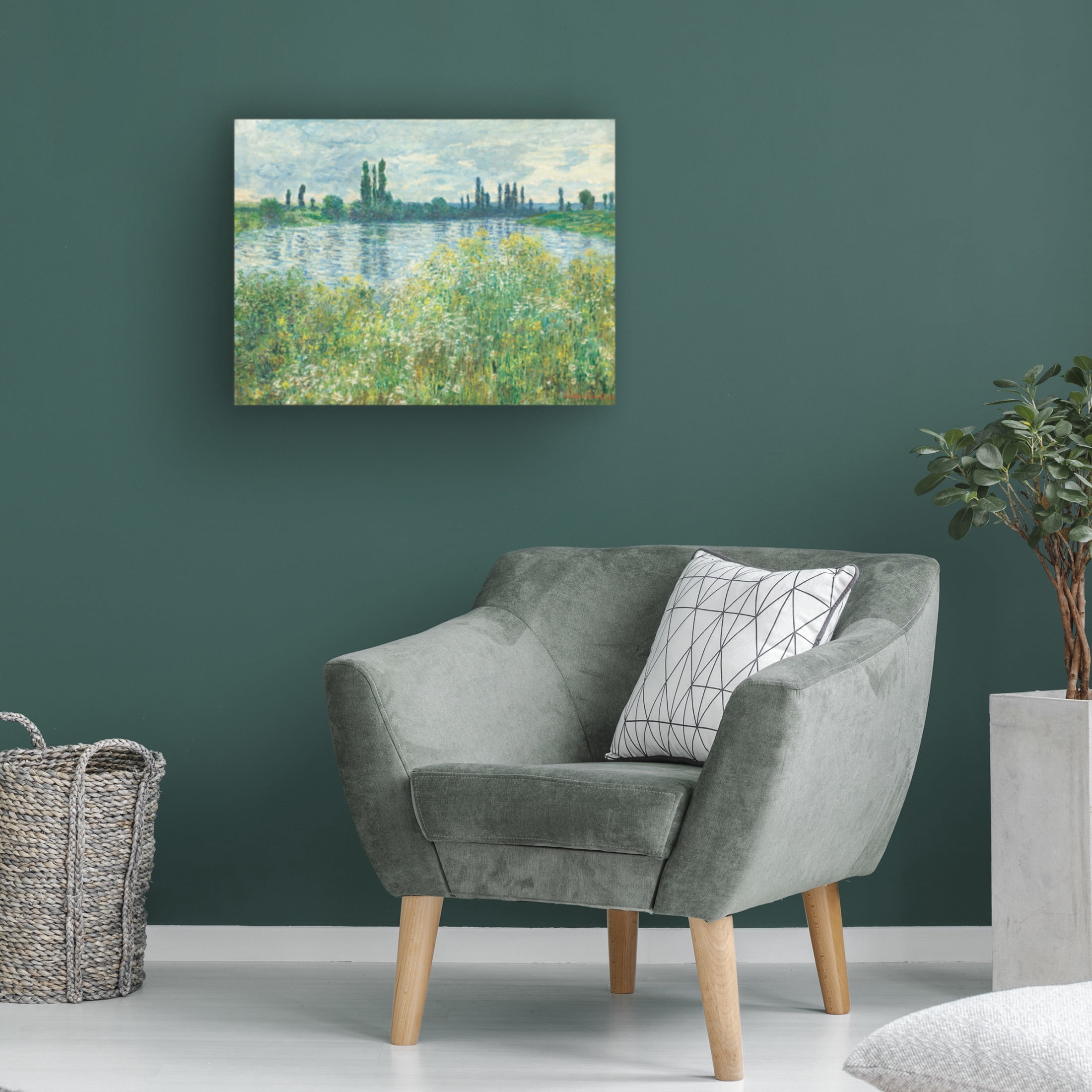 Trademark Fine Art Pictufy Banks Of The Seine Canvas Wall Art