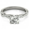thumbnail image 1 of Bague de Fiançailles Diamant 1/2ct Infinity Twist Or Blanc 14k, 1 of 3