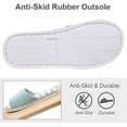 thumbnail image 5 of Women's Soft Indoor Slippers Open Toe Cotton Memory Foam Slip on Home Shoes House Slippers, 5 of 7