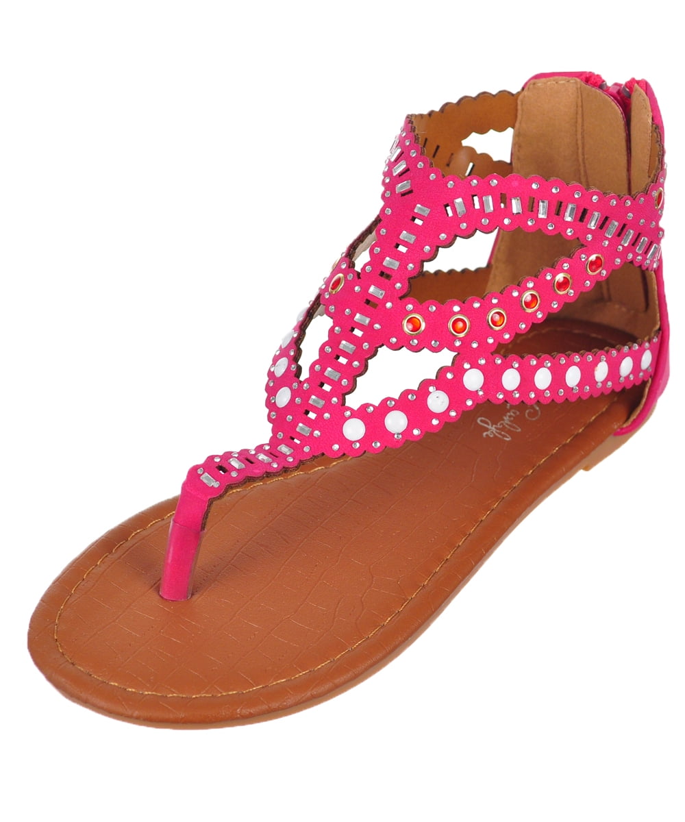 Girls' Gladiator Sandals (Sizes 10 - 4) - Walmart.com