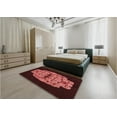 thumbnail image 4 of Ahgly Company Indoor Rectangle Patterned Cherry Red Area Rugs, 2' x 5', 4 of 6