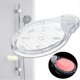 thumbnail image 2 of Oval Shower Soap Dish Clear Soap Holder Bathroom Height Position Adjustable Soap Tray, 2 of 3