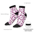 thumbnail image 4 of Bingfone Orchids Flowers Design Patterned Men's Women's Casual Cotton Socks, 4 of 5