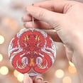 thumbnail image 4 of Asian Chinese Japanese Red Dragon Christmas Ornament Xmas 2025, Custom Name Ceramic Ornament, Dragon Lover Gifts for Men Women, Xmas Tree Hanging Decoration, 4 of 5