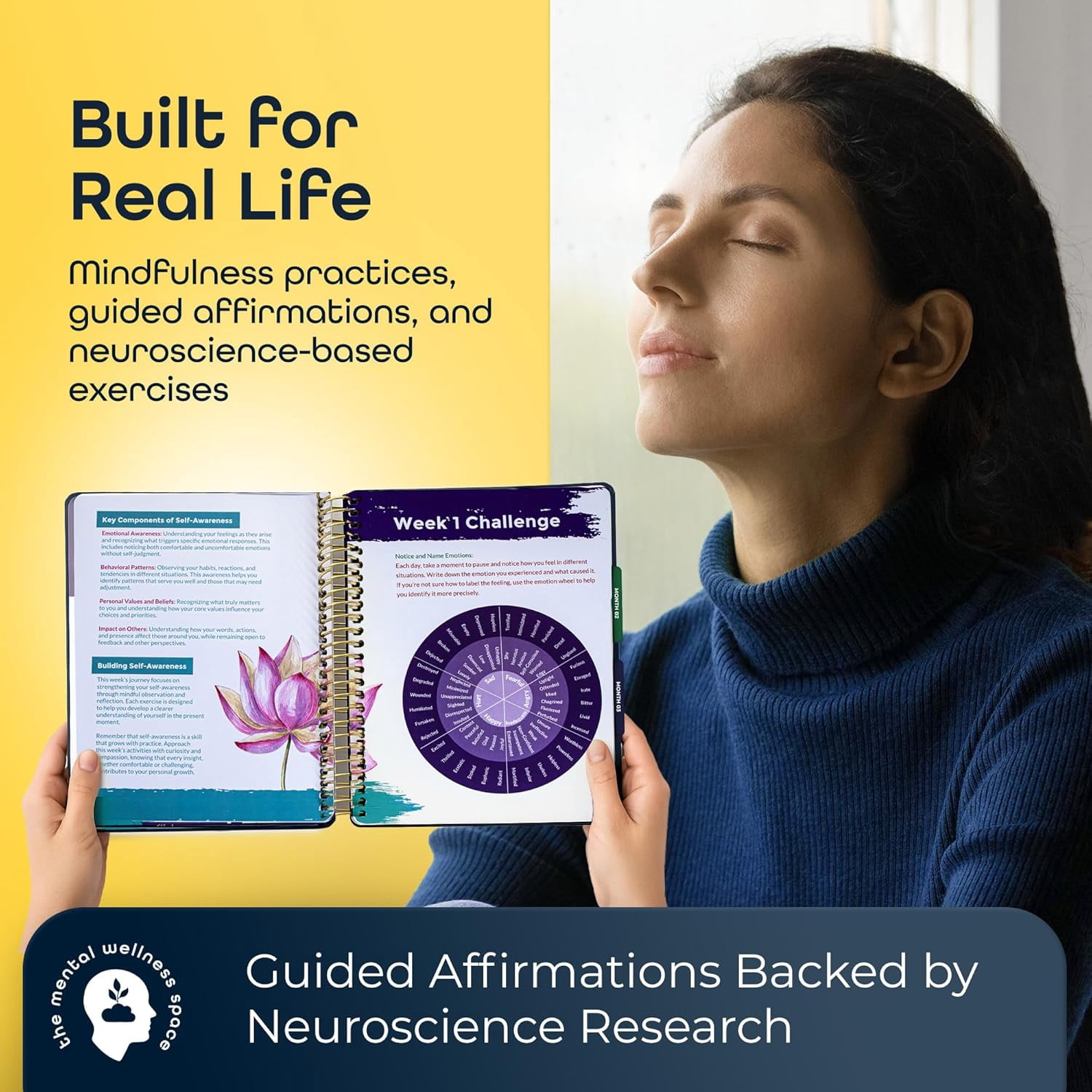 SHINE Guided Transformation Journal by Dr. Tracey Marks | 12-Week Mental Health & -Care Workbook for Women Men