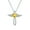Yellow, variant on Rynsito Cross Necklace for Women, 925 Sterling Silver Cross Pendant with Angel Wing Birthstone Necklace, Faith Gift for Mom Wife Daughter Girlfriend