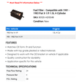 thumbnail image 2 of Fuel Filter - Compatible with 1981 - 1983 Fiat X-1/9 1.5L 4-Cylinder 1982, 2 of 2