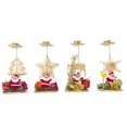 thumbnail image 1 of 4 adornos navideños para velas, copos de nieve, alces y estrellas de cinco puntas, para fiestas (estilo aleatorio)., 1 of 8