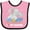 Pink and Black, variant on Inktastic I Love My Grandpa Cute Elephants with Moon and Stars Boys or Girls Baby Bib