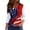 Royal Blue_AG07, variant on IYYVV Womens 3/4 Sleeve V-Neck T-Shirts 4th of July Shirts American Flag Star Graphic Tee Tops Blue 2XL