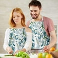 thumbnail image 3 of Pioneer Flower Floral Print Pattern Apron-Garden Aprons for Women with Pockets-Cotton Linen Waterproof Kitchen Cooking Gardening Aprons Adjustable for Kitchen,Cooking,BBQ and Salon 33x27 Inch, 3 of 7