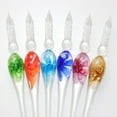 thumbnail image 3 of HEVIRGO Floral Vintage Glass Dip Signature Fountain Pen Ink Writing Tool Stationery Gift, 3 of 9