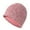 Pink, variant on Bibifish Womens Ribbed Knit Beanie Hat Stretchy Soft Lightweight Beanie Fall Winter Casual Outings Commute Daily Wear Basic Stylish Hats