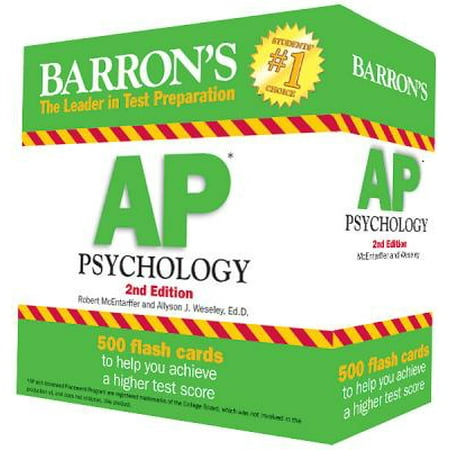 Barron S Ap Psychology Flash Cards Walmart Com
