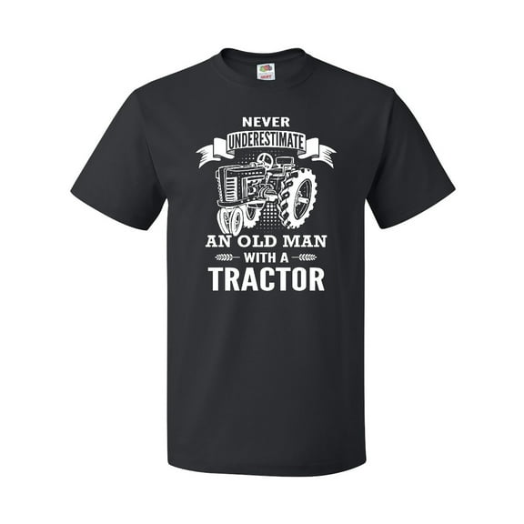 Inktastic Old Man Tractor T-Shirt