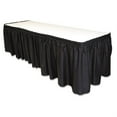 thumbnail image 2 of Tablemate LS2914BK Table Ensemble Jupe de Table Aspect Lin - 29 Pouces x 14 Pouces - Noir, 2 of 2