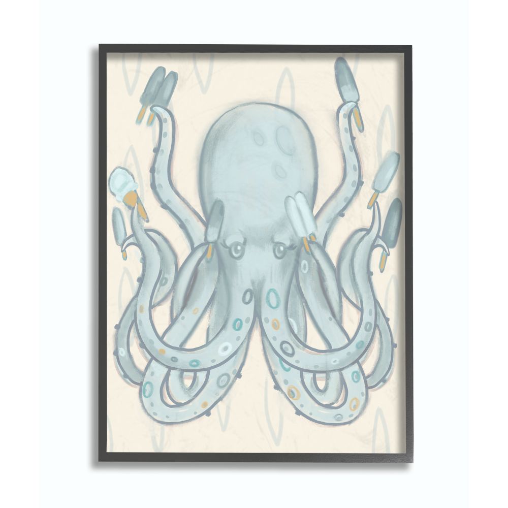 The Kids Room By Stupell Animal Ocean Framed Art Print, by Daphne Polselli