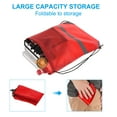 thumbnail image 3 of REGALWOVEN Polyester Drawstring Bag, Reflective Cinch Sack for Gym Sports Red, 3 of 7