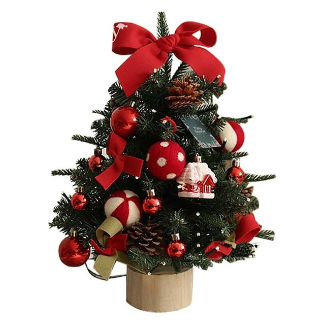 FUYPSE 2026 New Arrivals 1Pc Glowing Christmas Tree Ornament (with Remote Control Light String) | Indoor Christmas Decoration | Tree Lighting | Creative Holiday Atmosphere Maker 45cm/18in