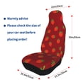 thumbnail image 6 of Haiem Strawberry Printed Car Seat Covers Set of 2, Universal Fit Car Seat Covers,Protective Seat Covers,Comfortable Car Seat Covers, Easy Installation Seat Covers, Vehicle Seat Covers, 6 of 9
