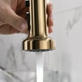 thumbnail image 3 of ANGELES HOME Kitchen Faucet with Pull Down Sprayer, 360° Rotation Single Handle Spring Sink Faucets 3 Modes for Farmhouse Camper Laundry Utility Rv Wet Bar, 3 of 10