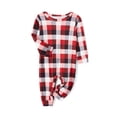 thumbnail image 2 of hirigin Parent-Child Pajamas Set, Round Neck Long Sleeve Elk Pattern Tops Dog Shirt Bandana Baby Romper, 2 of 9