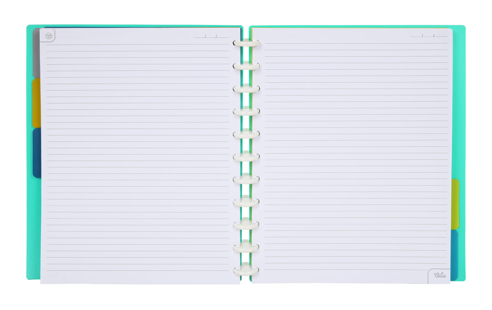 Talia Notebook Planner Customizable - 4108 (Celestial Turquoise, Letter (8.5in x 11in)