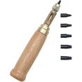 thumbnail image 1 of Screw Hole Punch Leather Tool Book Drill Craft Paper Punch Kit(2sets, Wood Color), 1 of 5