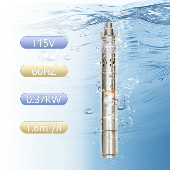 115V Stainless Steel Submersible Well Pump Deep Well Pump Submersible Pump