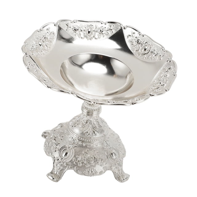 Placa De Fruta Vintage Estilo Europeo Bandeja De Fruta De Zinc Tazón Decorativo Para Nueces De Dulces Para La Fiesta De Bodas Cumpleaños Navidad