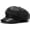 Black, variant on Womens PU Leather Newsboy Cap 8 Panel Paperboy Newsie Cap Bakerboy Beret Cabbie Hat