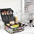thumbnail image 5 of FORMRS Travel Makeup Bag Large Capacity Train Case Cosmetic Organizer with Adjustable Dividers, Vegetables Pattern, 5 of 8