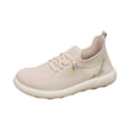 thumbnail image 2 of pwidon Women's Athletic Sneakers Lace Up Lightweight Breathable Fly Knit Cushioned Platform Comfort Walking Running Shoes Beige 7.5, 2 of 4