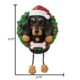 thumbnail image 6 of Personalized Dog Christmas Ornaments 2024 - Dachshund Wreath Christmas Ornament Gifts for Dog Lovers, 6 of 10