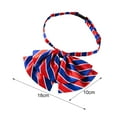 thumbnail image 6 of Bow Tie Striped Color-Blocked Double-Layer Neck Tie Banks Flight Attendants Business Attire Uniforms Pre-tied Bow Tie-D, 6 of 8