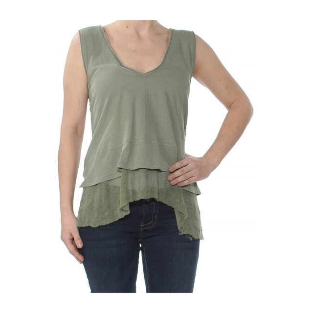 Free People Débardeur Femme Pêche Vieilli Vert P
