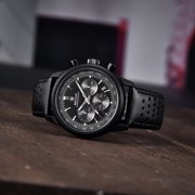 BENYAR Mens Quartz Watches Chronograph Leather Sports 42mm Wrist Watch for Men Casual Design Wristwatch