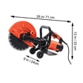 thumbnail image 6 of SKYSHALO Electric Masonry Saw, 12-inch, 1800W Motor, Circular Blade Saw with Up to 4.5-inch Adjustable Depth. Includes Water Feed, Pump, and Blade for Cutting Stone, Brick, 6 of 9