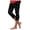 Black, variant on Leggings for Women High Waist Work Out Yoga Pants Tight Mid Length Seamless Legging Butt Lift Sports Wear Light Green Size L