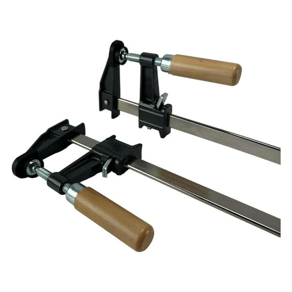 Set of 4-36" Steel Bar Clamp with Metal Ratcheting System and Quick Release for Woodworking & Metalworking