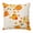 Orange, Yellow, variant on Throw Pillow Covers, Orange Thanksgiving Decorative Throw Pillow Covers 20x20 Inch, Fall Maple Leaves Berries Farmhouse Square Linen Pillow Cases for Couch/Living Room/Sofa