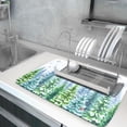thumbnail image 5 of Winter Forest Dish Drying Mats - Snowflake Birds Dish Drainer Mat 18"x24" Welcome Christmas Dish Draining Mat Watercolor Wildlife Tree Drying Pad for Kitchen Counter Sink, 5 of 7