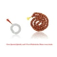 thumbnail image 1 of Kamada Combination of Crystal quartz(Sphatik) mala and large 5 Faced Rudrakasha mala,Spritual Necklace/rosary for Women and Men, 1 of 5