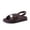 Chocolate, variant on Eden Footbed Sandals for Women, Comfortable Arch Support Womens Sandals with Platform, Slingback Strap and Memory Foam