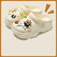 thumbnail image 2 of MIASHUI Chaussures d'Eau pour Femmes Sabots à Plateforme de Jardin Confortables Décontractés Sandales de Plage, Blanc, 8, 2 of 4