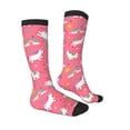 thumbnail image 3 of Bingfone Compression Socks For Women And Men Long Socks For Running Athletic Cycling Nurse-Yoga Unicorn, 3 of 9