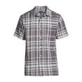 thumbnail image 6 of George Men's & Big Men's Microfiber Button-Up Shirt with Short Sleeves, Sizes S-3XL, 6 of 6