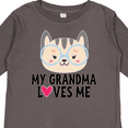 thumbnail image 4 of Inktastic Grandma Loves Me Girls Long Sleeve Toddler T-Shirt, 4 of 5